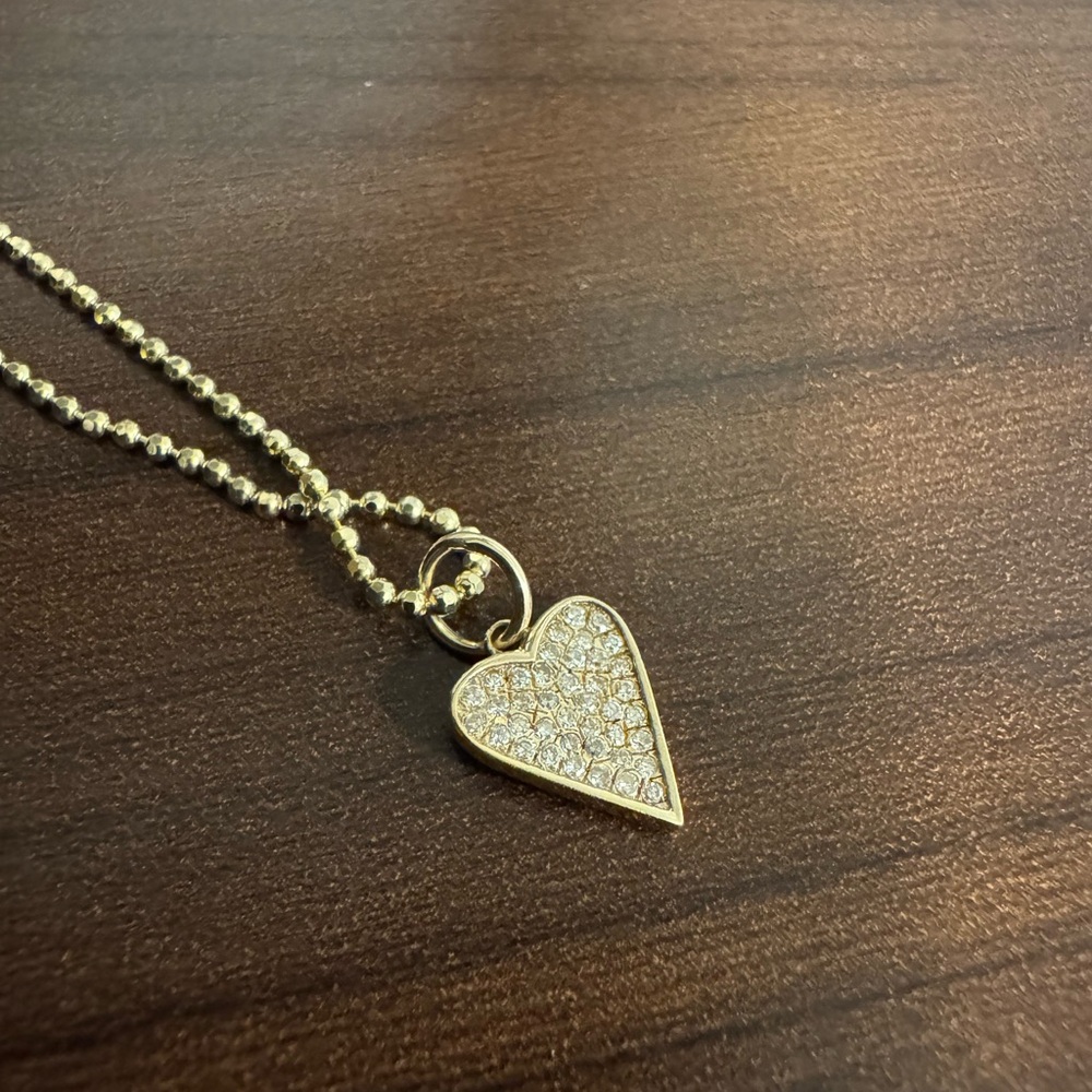 Amanda Pearl 14K Yellow Gold Heart Pendant